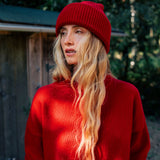 Red cashmere beanie | Jackie | Linnea Lund