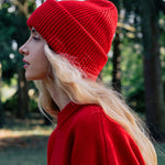 Red cashmere beanie | Jackie | Linnea Lund