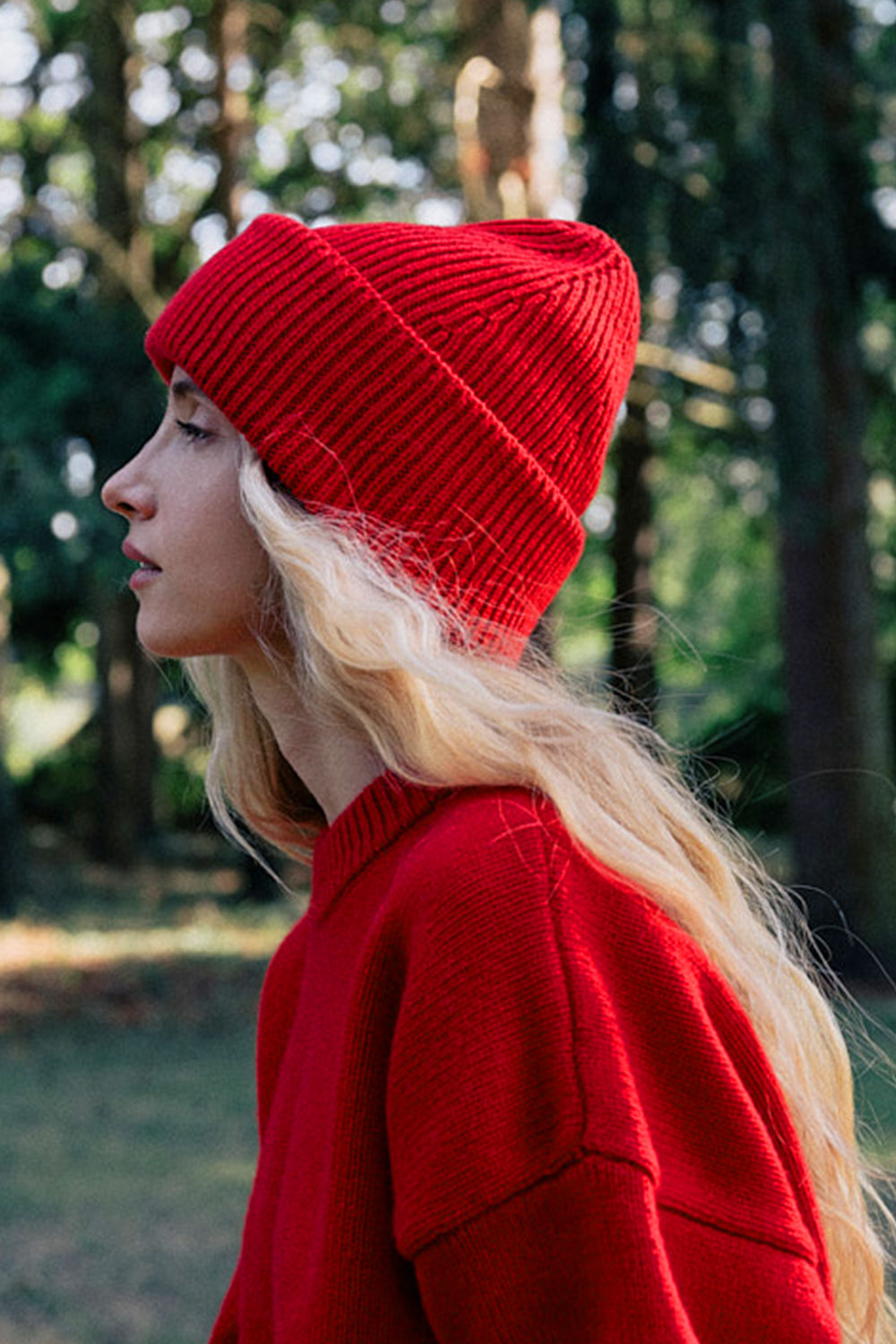 Red cashmere beanie | Jackie | Linnea Lund