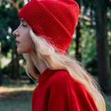 Red cashmere beanie | Jackie | Linnea Lund