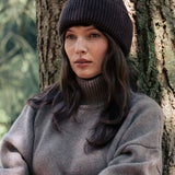Dark brown cashmere beanie | Jackie | Linnea Lund