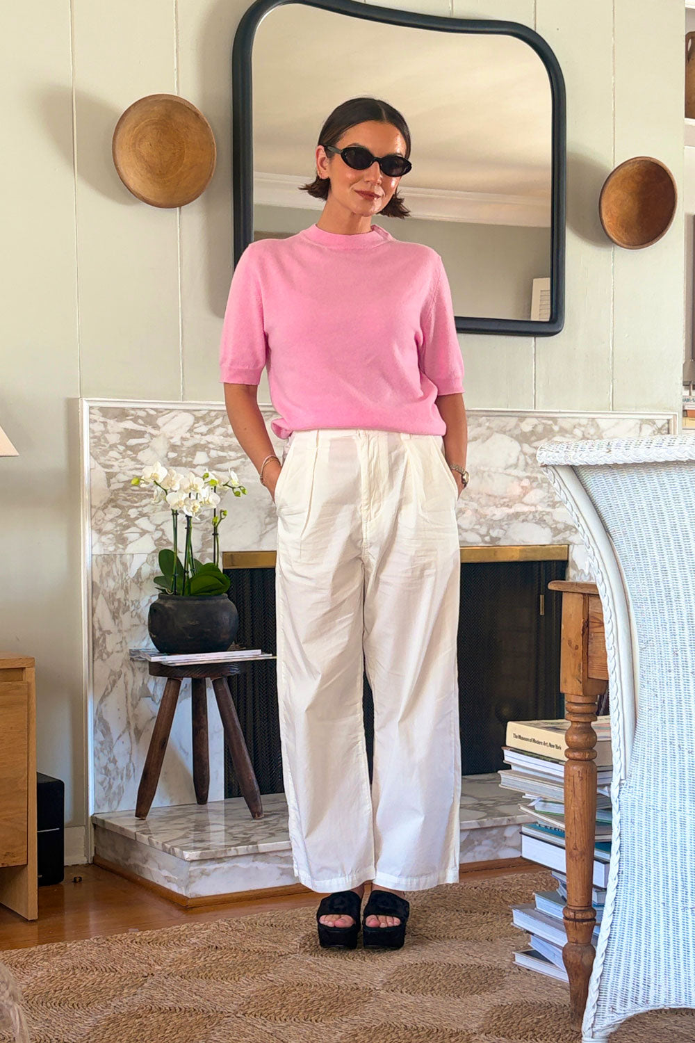 Pink cashmere t-shirt for women | Jeanette | Linnea Lund