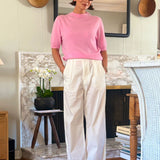 Pink cashmere t-shirt for women | Jeanette | Linnea Lund