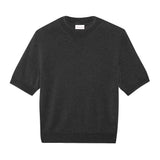 Dark grey cashmere t-shirt for women | Jeanette | Linnea Lund