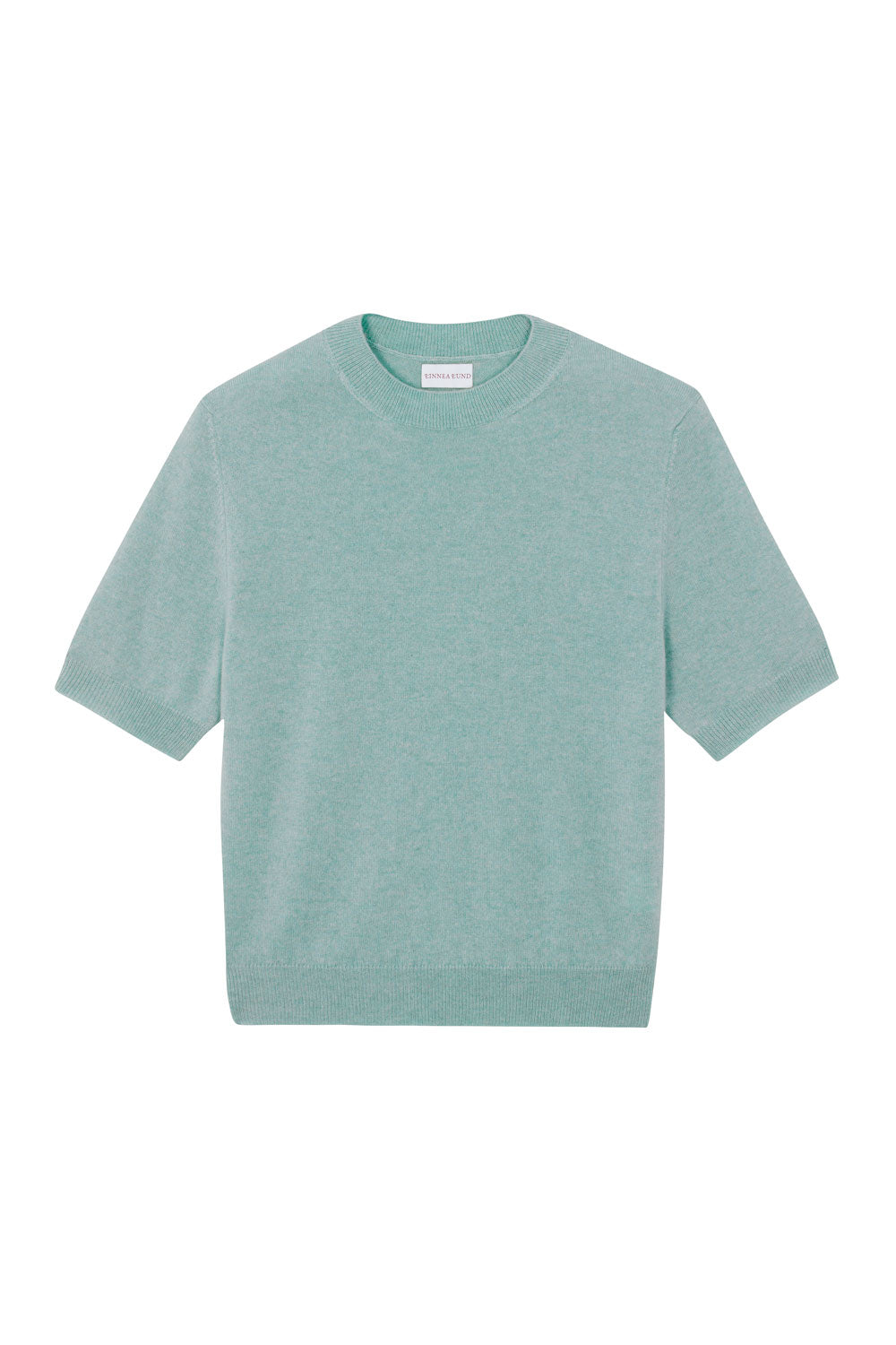 Aqua blue cashmere t-shirt for women | Jeanette | Linnea Lund