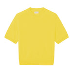 Bright yellow cashmere t-shirt for women | Jeanette | Linnea Lund