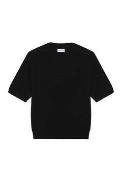 Black cashmere t-shirt for women | Jeanette | Linnea Lund