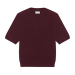 Bordeaux cashmere t-shirt for women | Jeanette | Linnea Lund
