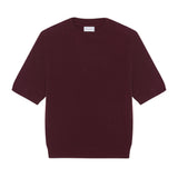 Bordeaux cashmere t-shirt for women | Jeanette | Linnea Lund