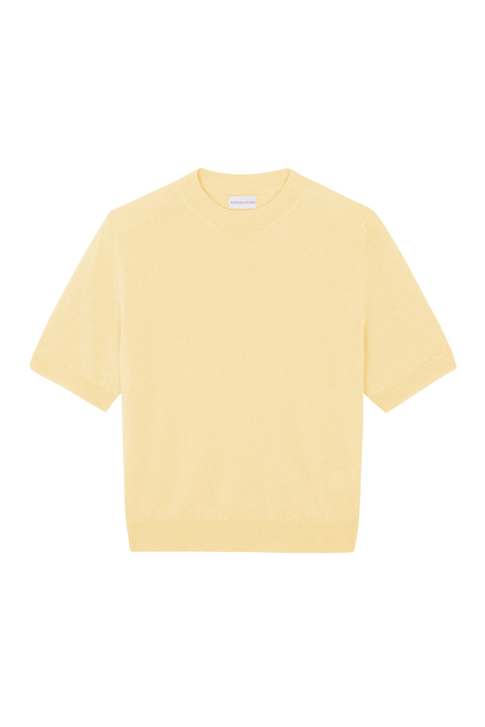 Yellow cashmere t-shirt for women | Jeanette | Linnea Lund
