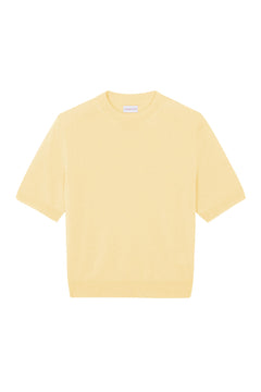 Yellow cashmere t-shirt for women | Jeanette | Linnea Lund
