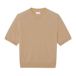 Camel cashmere t-shirt for women | Jeanette | Linnea Lund