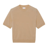 Camel cashmere t-shirt for women | Jeanette | Linnea Lund