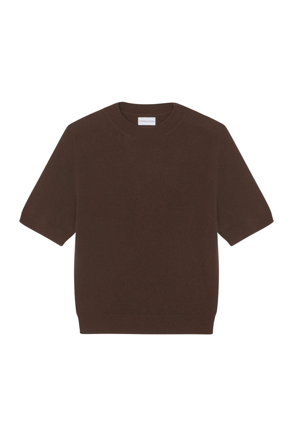 Brown cashmere t-shirt for women | Jeanette | Linnea Lund