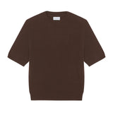 Brown cashmere t-shirt for women | Jeanette | Linnea Lund