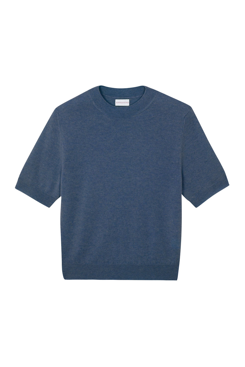 Blue cashmere t-shirt for women | Jeanette | Linnea Lund