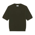 Khaki cashmere t-shirt for women | Jeanette | Linnea Lund