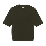 Khaki cashmere t-shirt for women | Jeanette | Linnea Lund