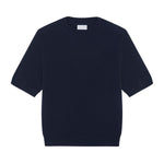 Midnight blue cashmere t-shirt for women | Jeanette | Linnea Lund