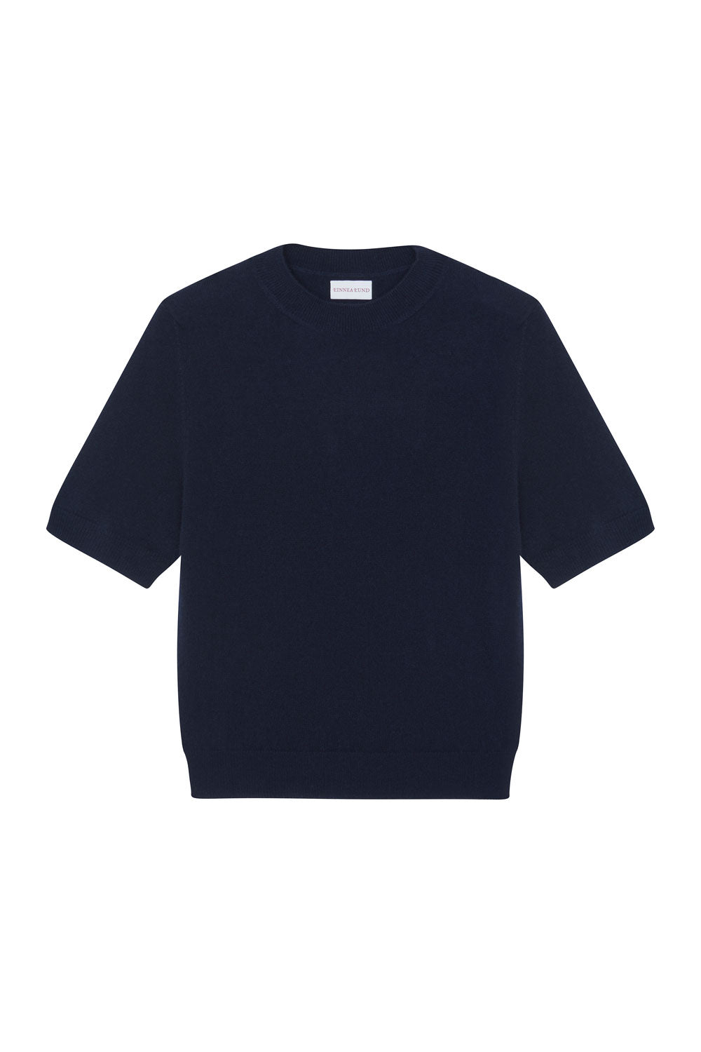 Midnight blue cashmere t-shirt for women | Jeanette | Linnea Lund