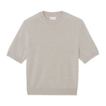 Beige cashmere t-shirt for women | Jeanette | Linnea Lund