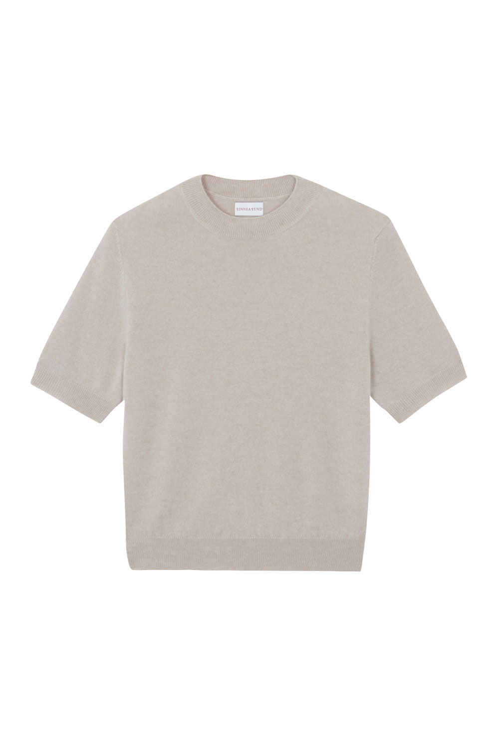 Beige cashmere t-shirt for women | Jeanette | Linnea Lund