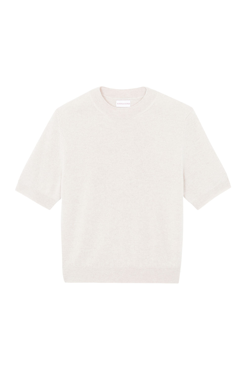 White cashmere t-shirt for women | Jeanette | Linnea Lund