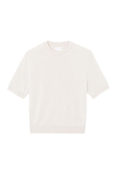 White cashmere t-shirt for women | Jeanette | Linnea Lund