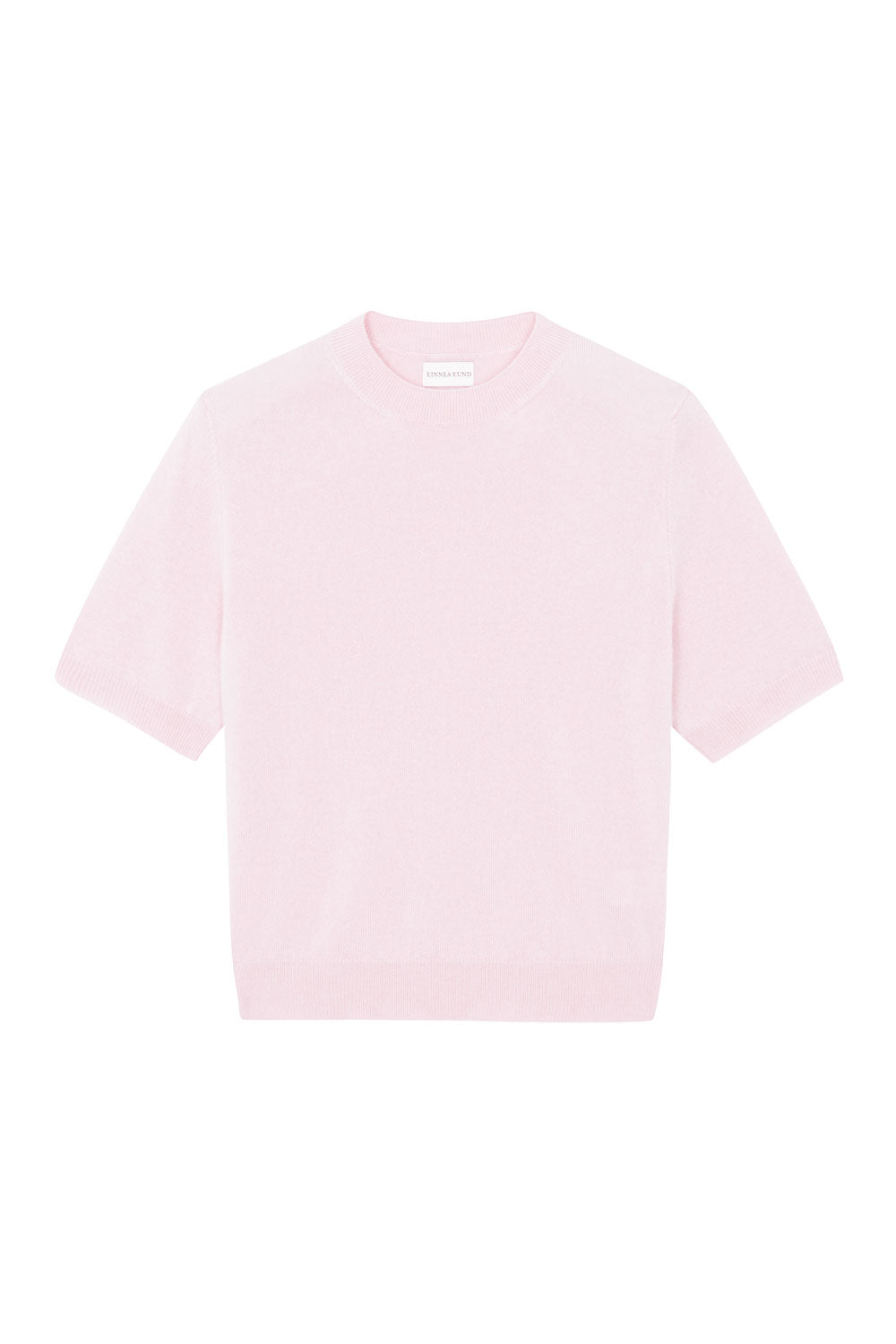 Light pink cashmere t-shirt for women | Jeanette | Linnea Lund