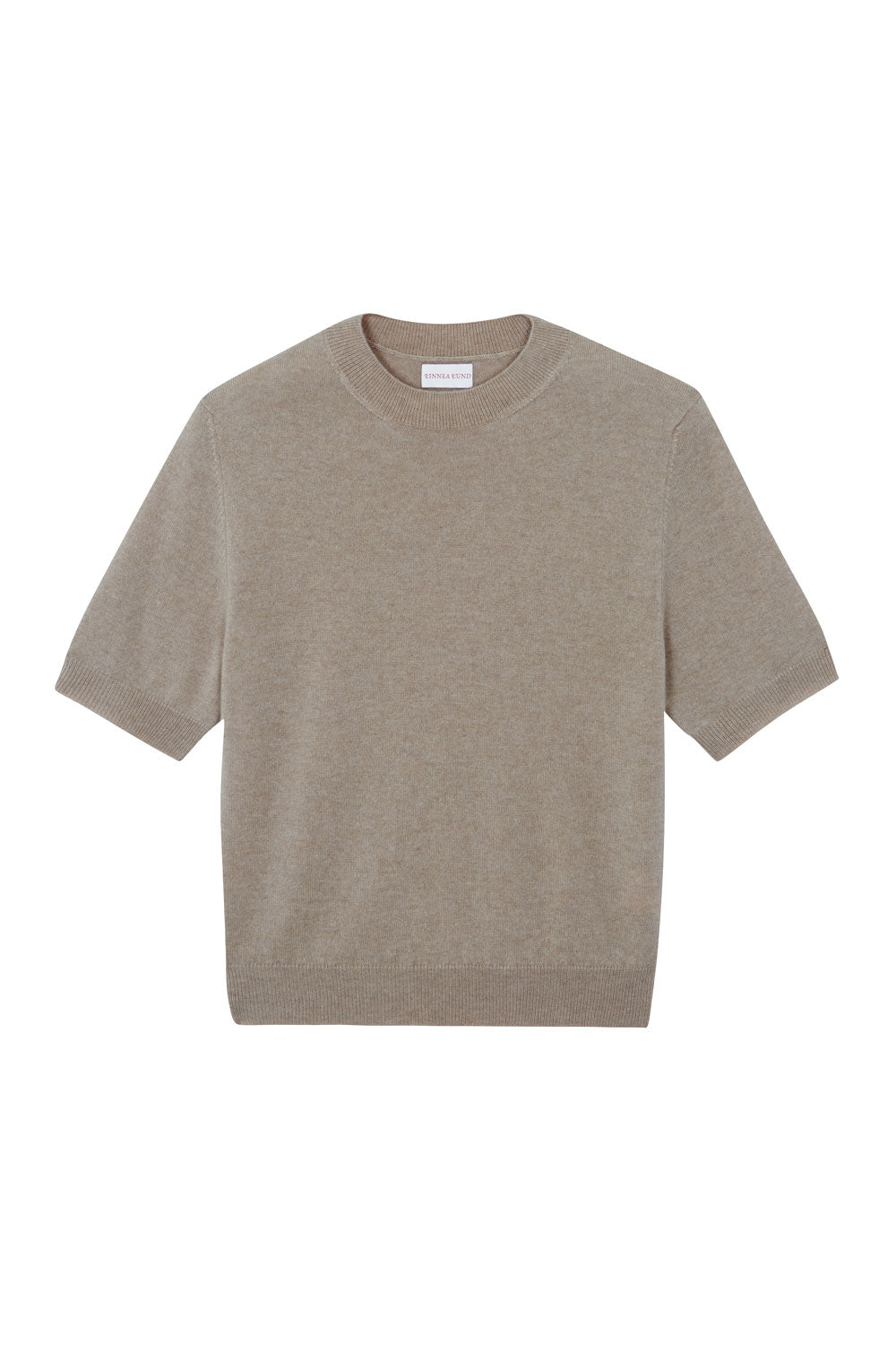 Light brown cashmere t-shirt for women | Jeanette | Linnea Lund