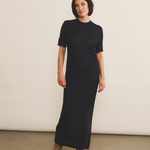 dark blue cashmere dress women - front view | Juliana | Linnea Lund