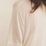 white cashmere tee shirt women - focus | Julien | Linnea Lund