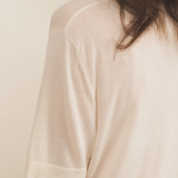 white cashmere tee shirt women - focus | Julien | Linnea Lund