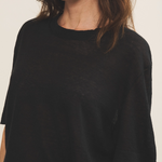 black cashmere tee shirt women - focus | Julius | Linnea Lund