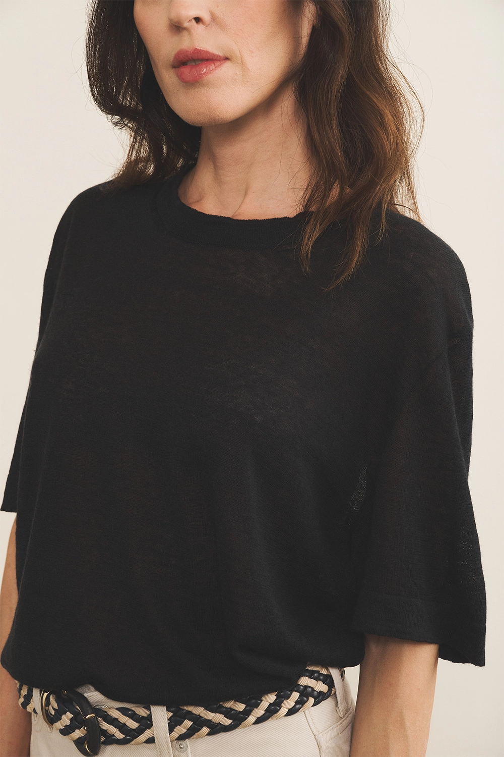 black cashmere tee shirt women - focus | Julius | Linnea Lund
