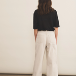 black cashmere tee shirt women - back view | Julius | Linnea Lund