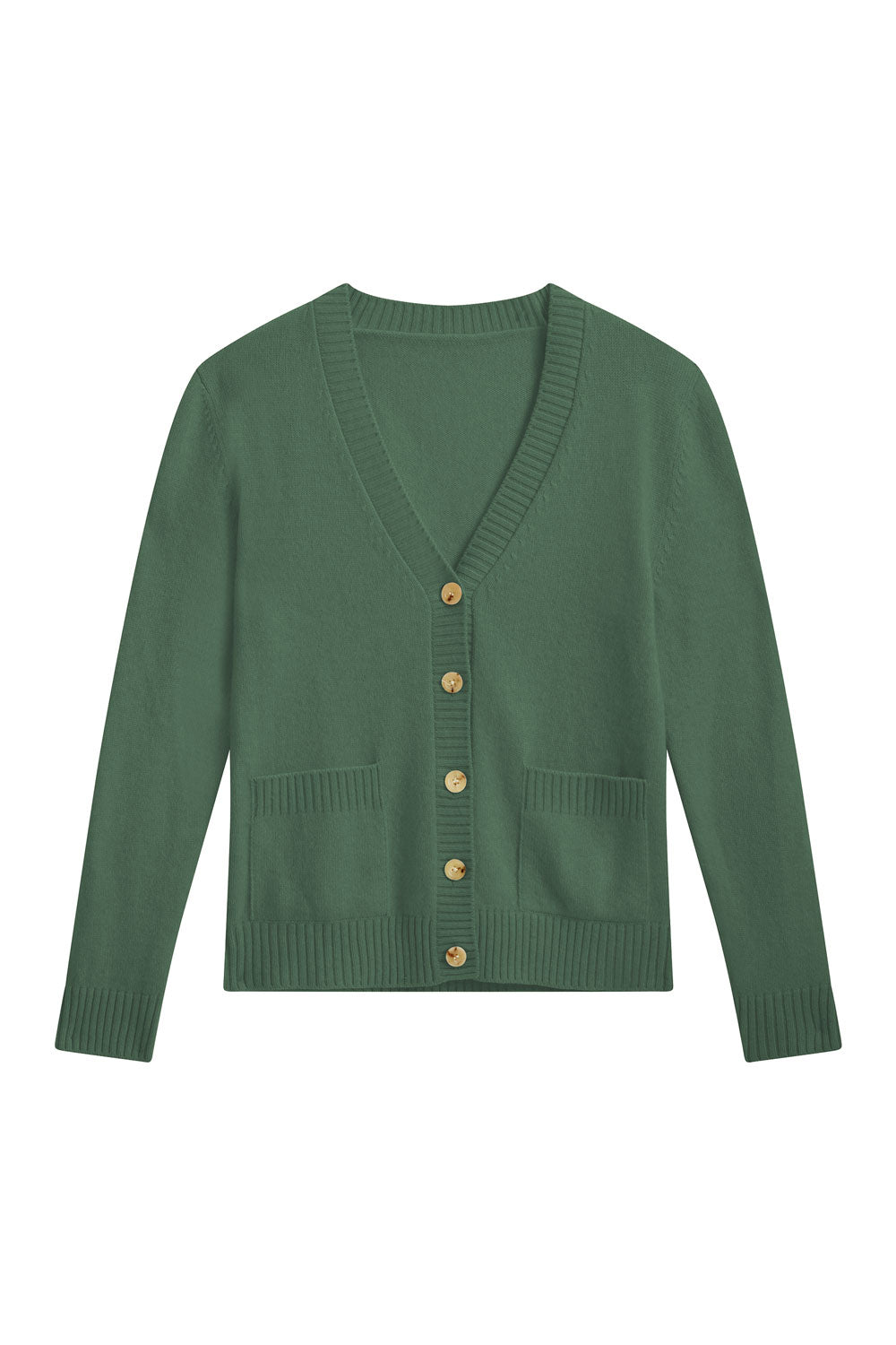 Green cashmere sweater - packshot | Junior | Linnea Lund