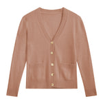 rose gold cashmere cardigan women | Junior | Linnea Lund
