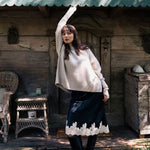 Beige oversized cashmere sweater for women | Kajsa | Linnea Lund