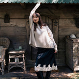 Beige oversized cashmere sweater for women | Kajsa | Linnea Lund