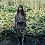 Taupe oversized cashmere sweater for women | Kajsa | Linnea Lund