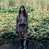Taupe oversized cashmere sweater for women | Kajsa | Linnea Lund