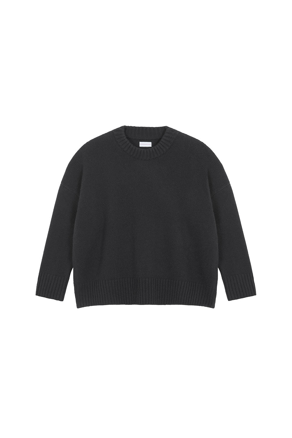 Dark grey oversized cashmere sweater for women | Kajsa | Linnea Lund
