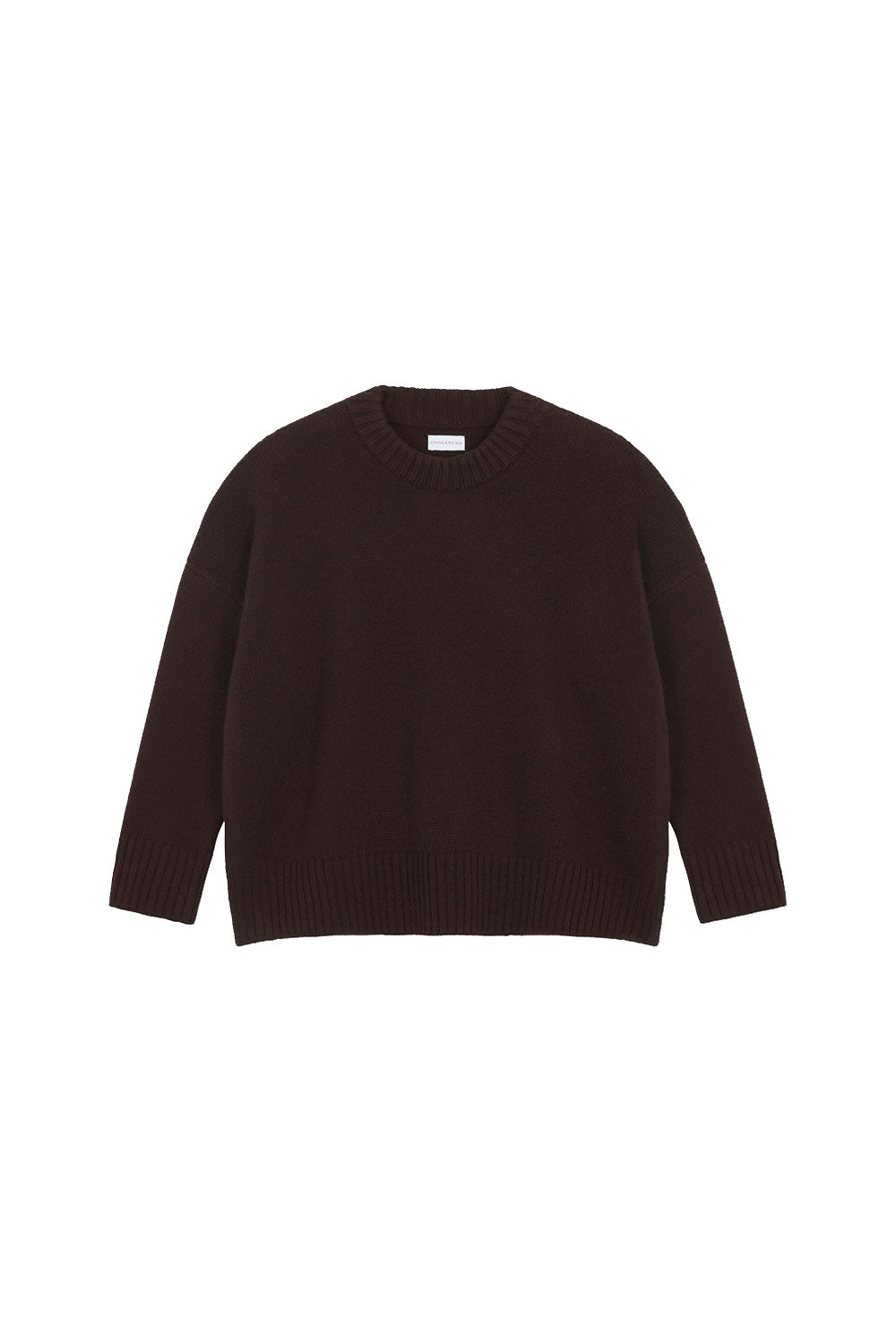 Dark brown oversized cashmere sweater for women | Kajsa | Linnea Lund