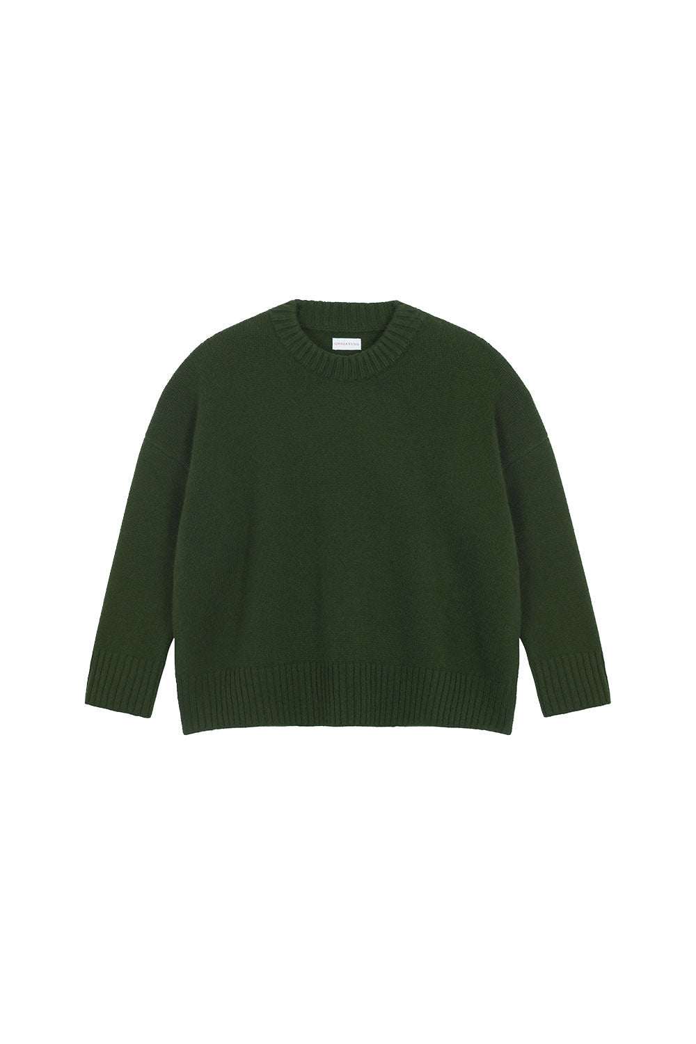 Dark green oversized cashmere sweater for women | Kajsa | Linnea Lund