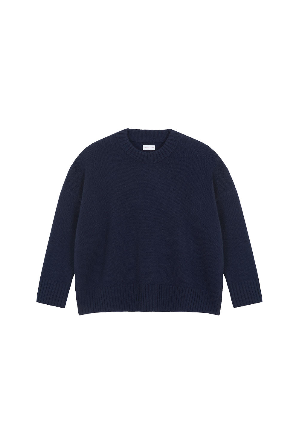 Dark blue oversized cashmere sweater for women | Kajsa | Linnea Lund