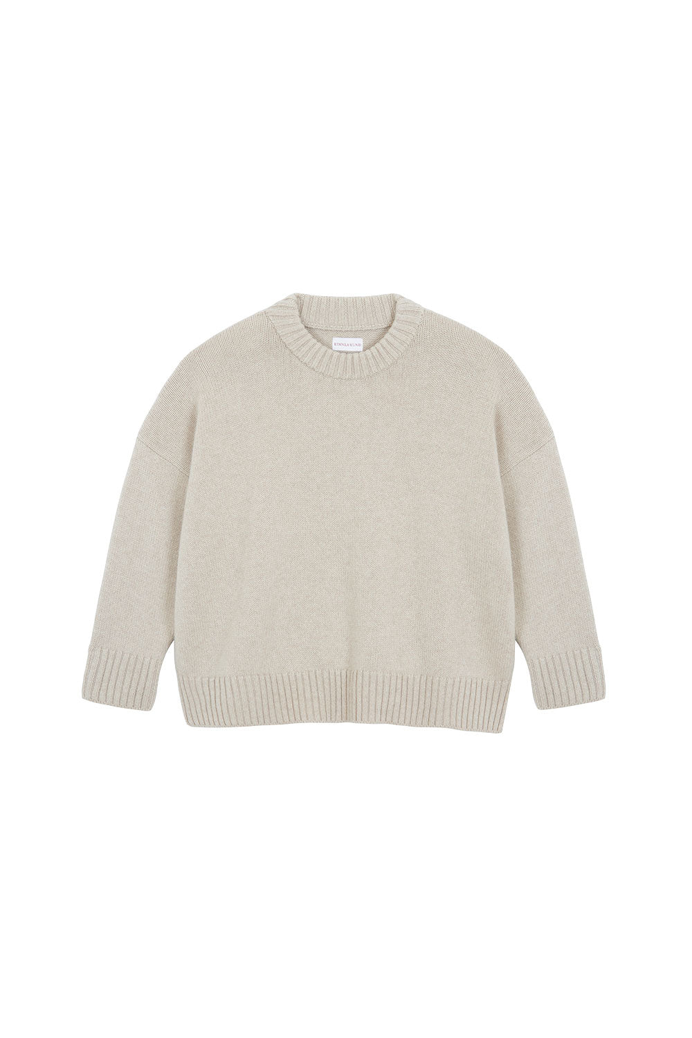 Beige oversized cashmere sweater for women | Kajsa | Linnea Lund