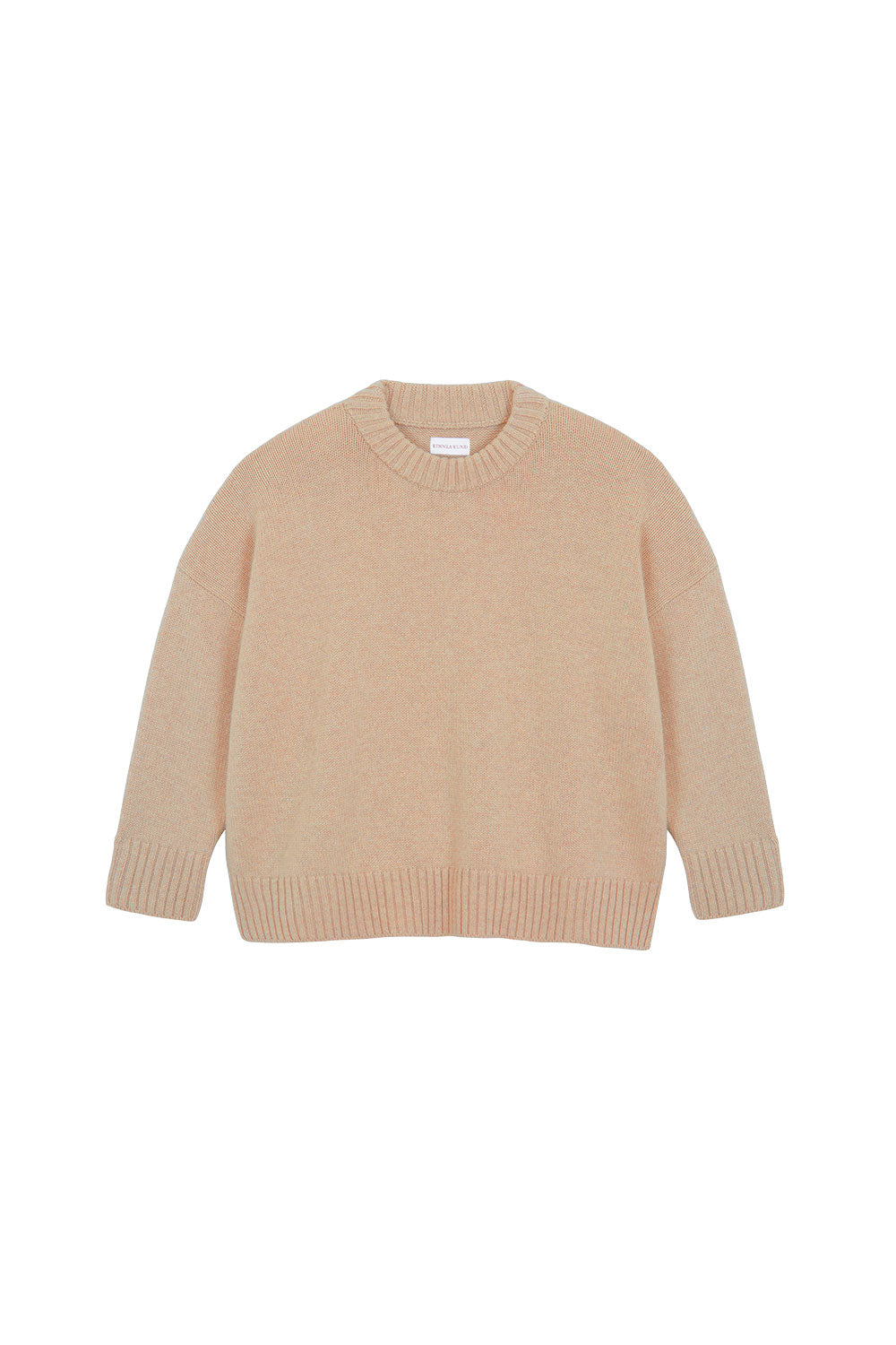 Sand beige oversized cashmere sweater for women | Kajsa | Linnea Lund