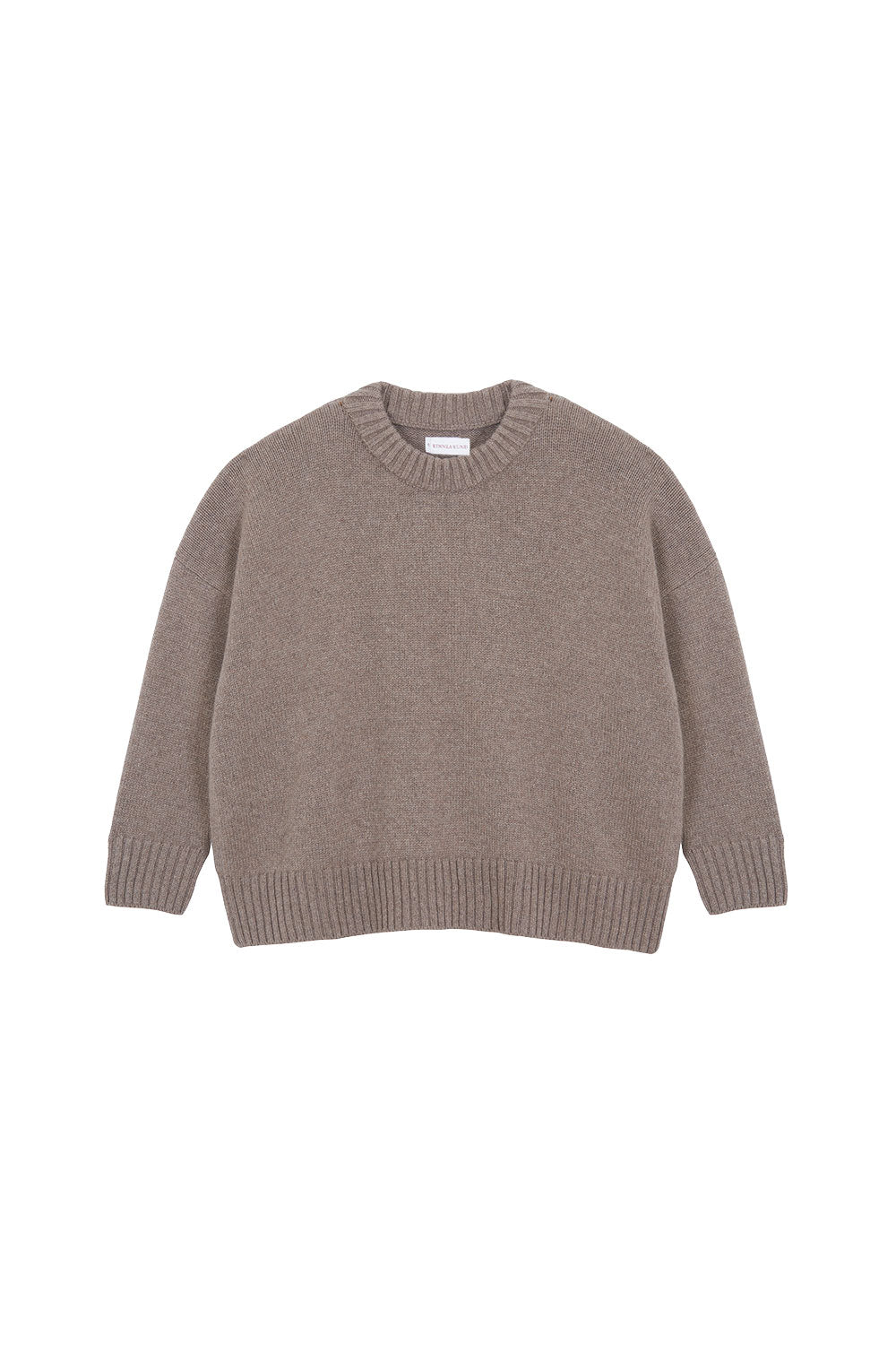 Taupe oversized cashmere sweater for women | Kajsa | Linnea Lund