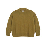 Ocher green oversized cashmere sweater for women | Kajsa | Linnea Lund